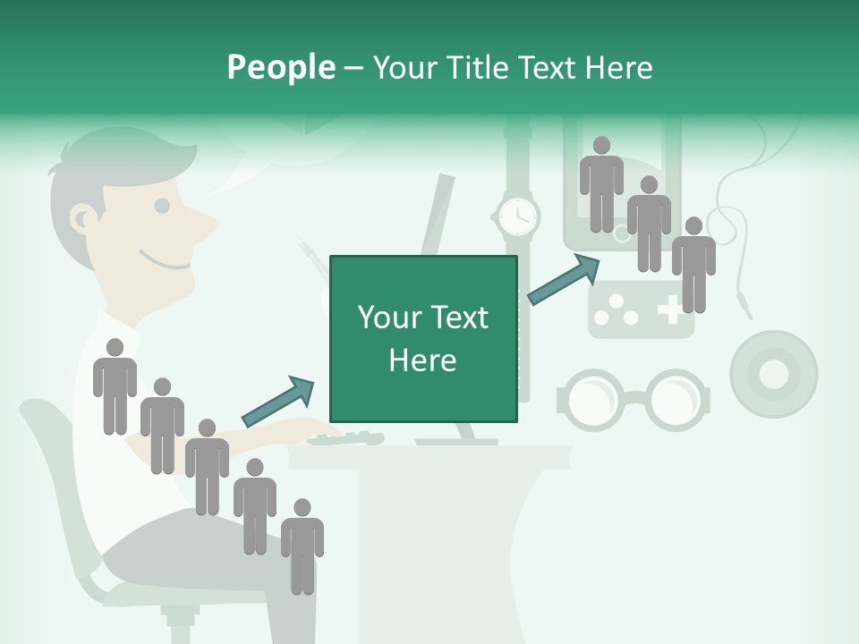 Market Symbol Delivery PowerPoint Template