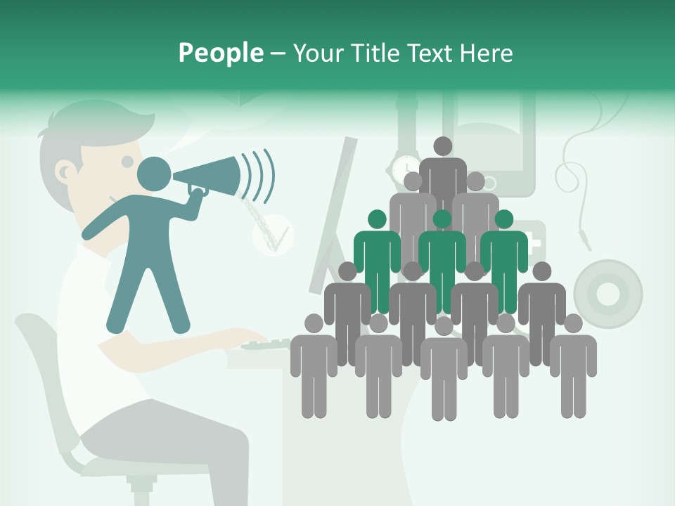 Market Symbol Delivery PowerPoint Template