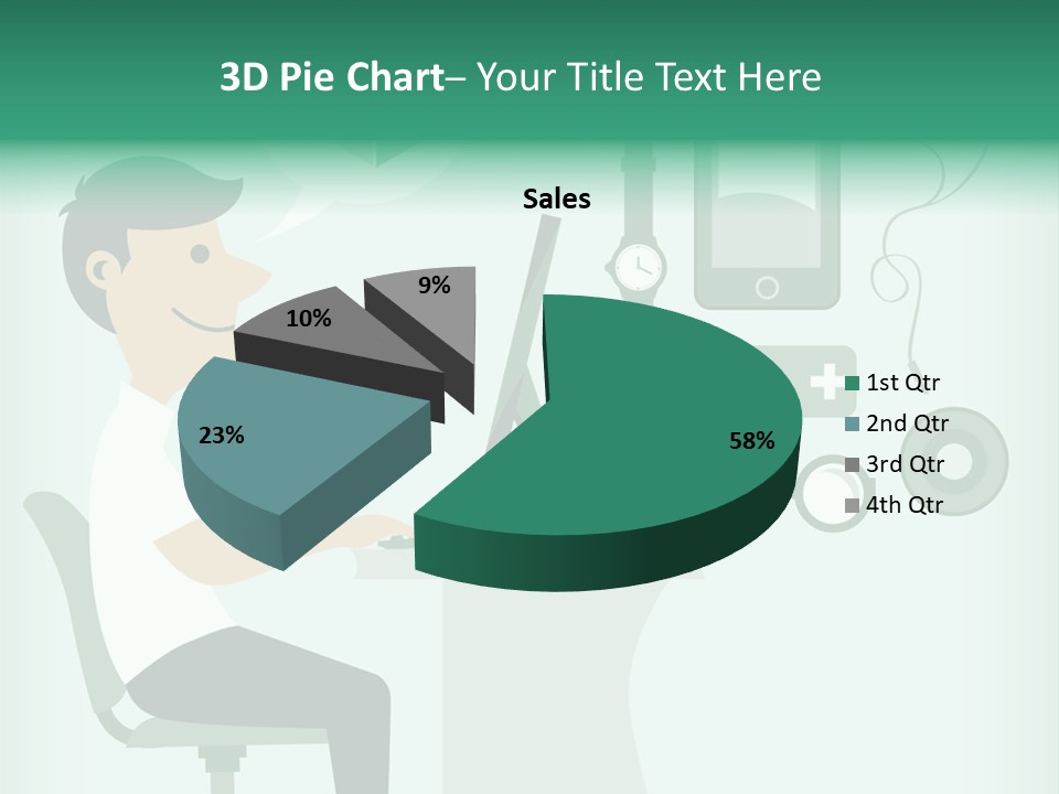 Market Symbol Delivery PowerPoint Template