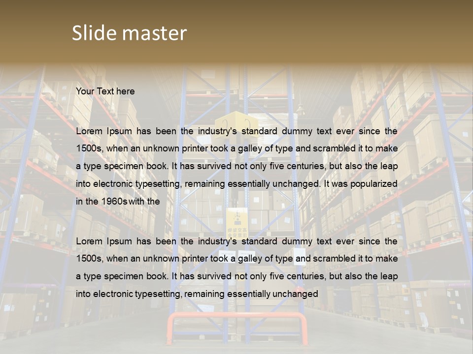 Equipment Neat Contemporary PowerPoint Template