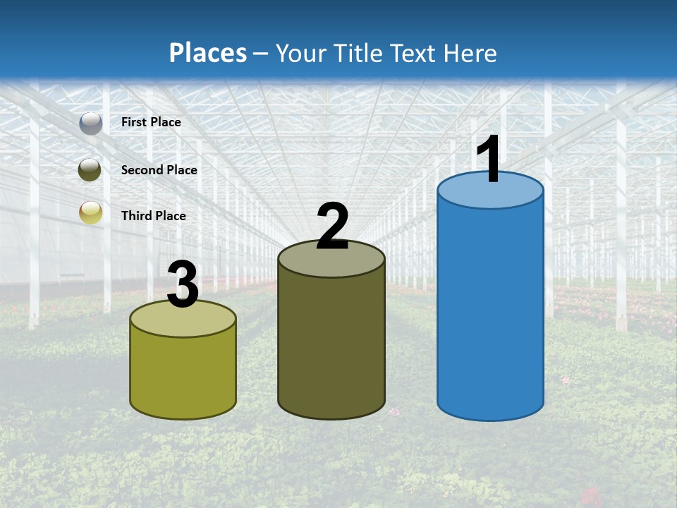 Sell Farm Greenhouse PowerPoint Template