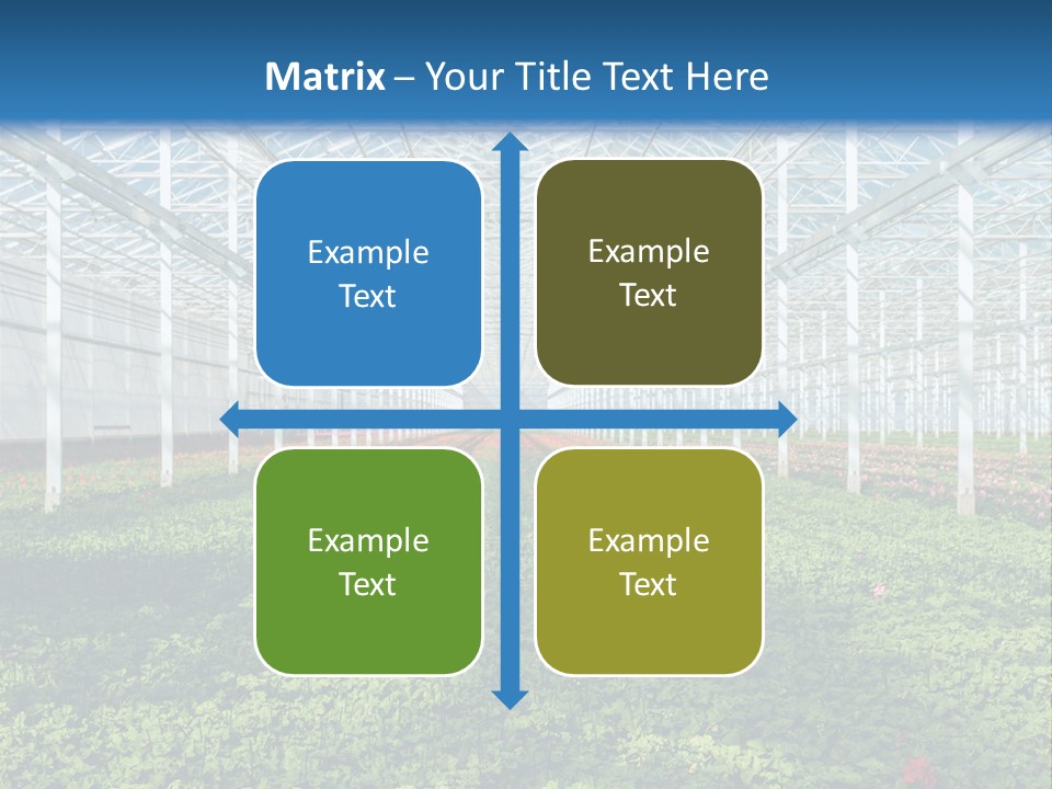 Sell Farm Greenhouse PowerPoint Template