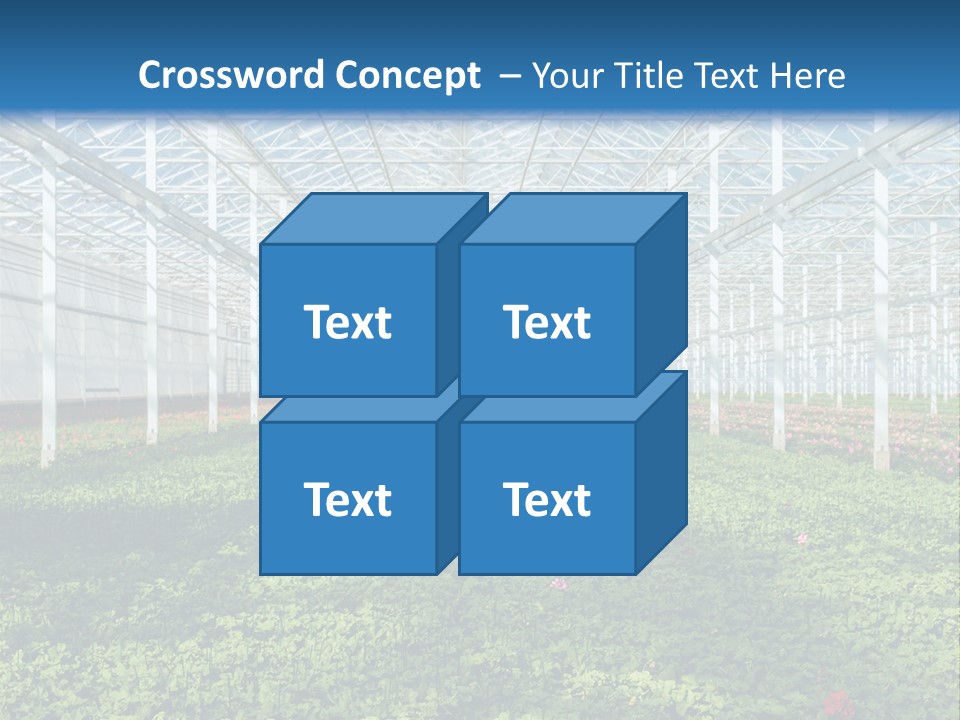 Sell Farm Greenhouse PowerPoint Template