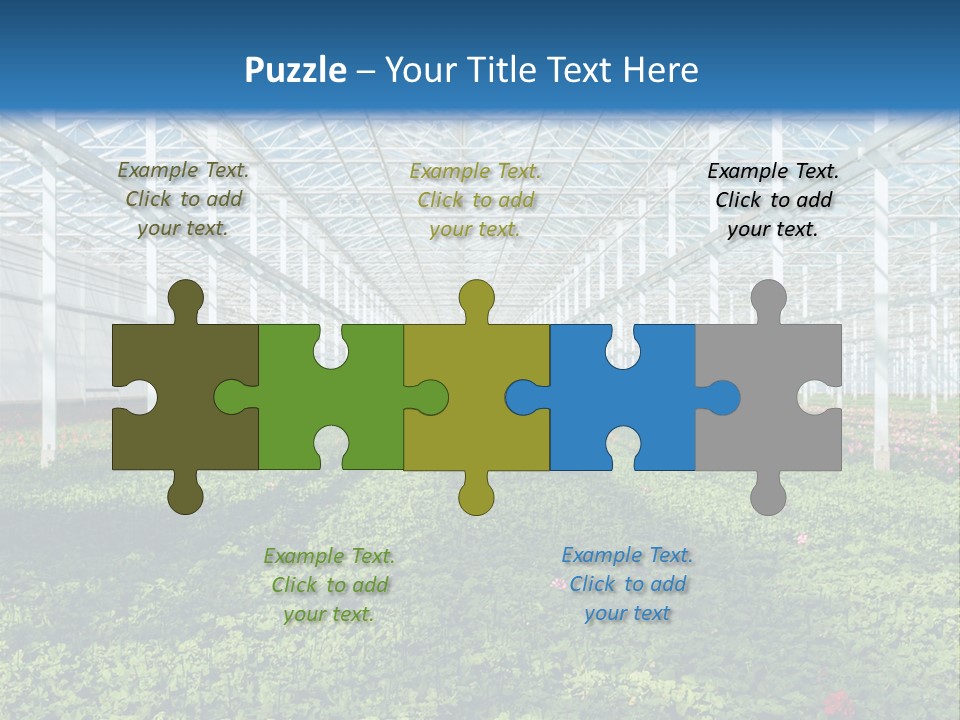 Sell Farm Greenhouse PowerPoint Template