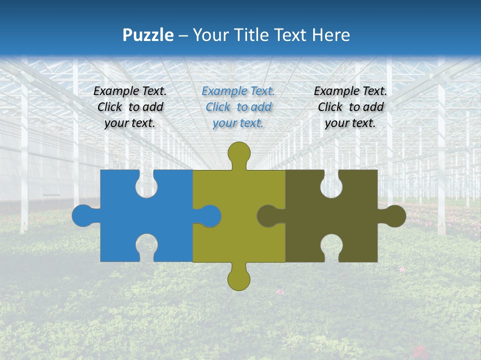 Sell Farm Greenhouse PowerPoint Template