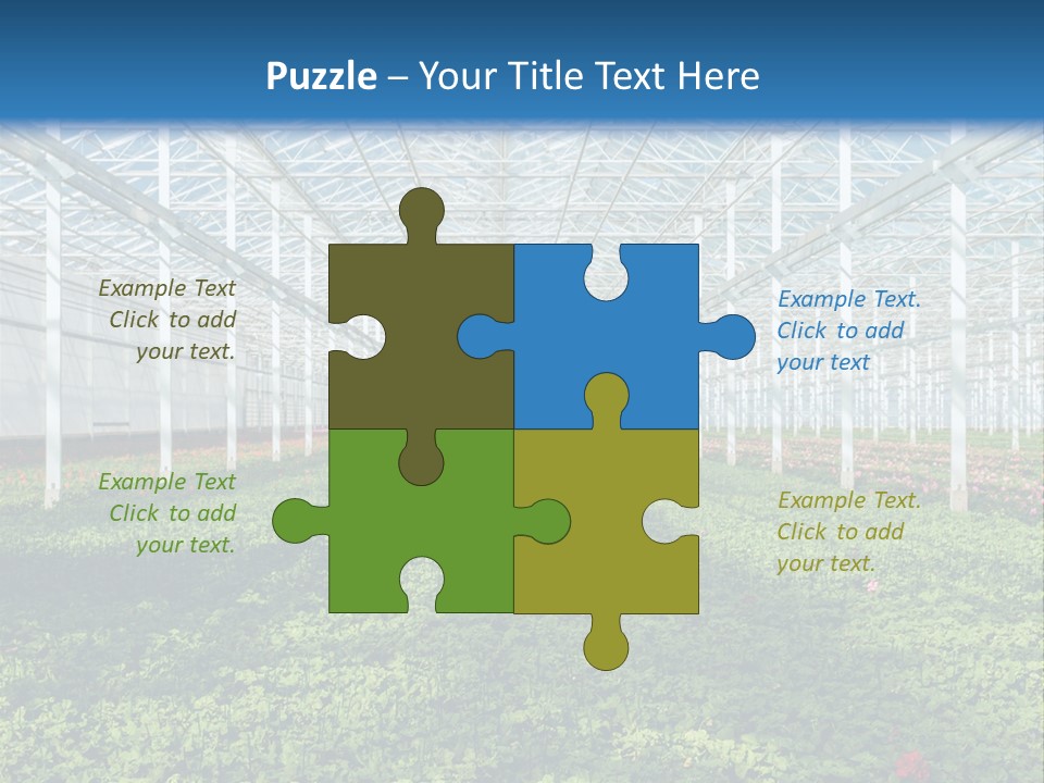 Sell Farm Greenhouse PowerPoint Template