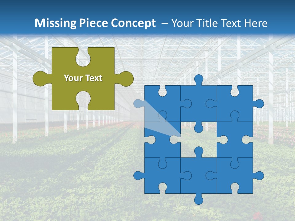 Sell Farm Greenhouse PowerPoint Template