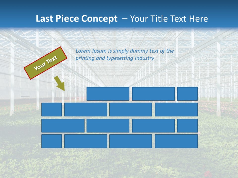 Sell Farm Greenhouse PowerPoint Template