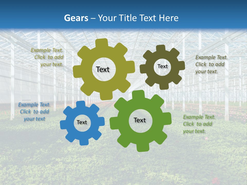 Sell Farm Greenhouse PowerPoint Template