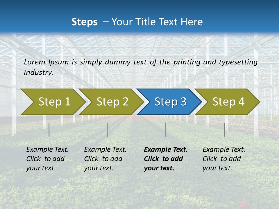 Sell Farm Greenhouse PowerPoint Template