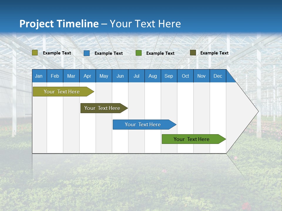 Sell Farm Greenhouse PowerPoint Template