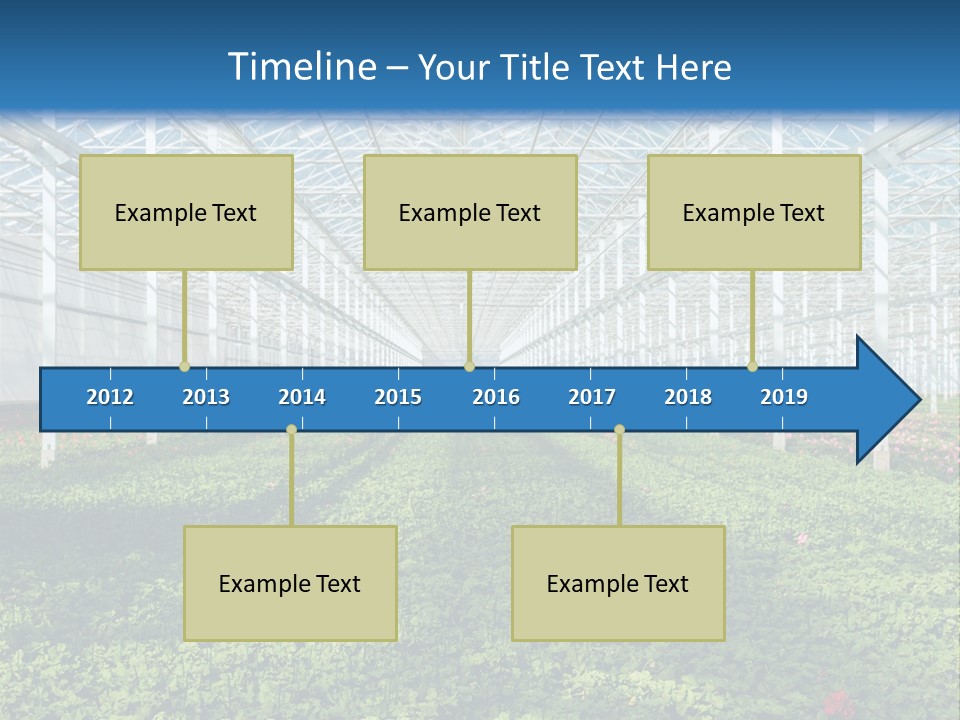 Sell Farm Greenhouse PowerPoint Template