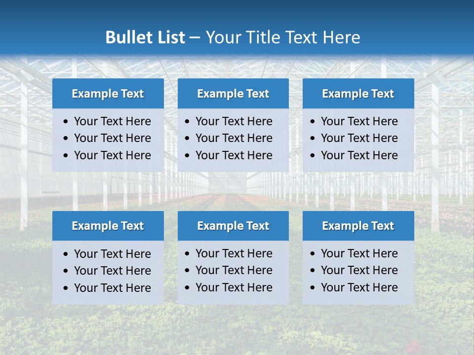 Sell Farm Greenhouse PowerPoint Template