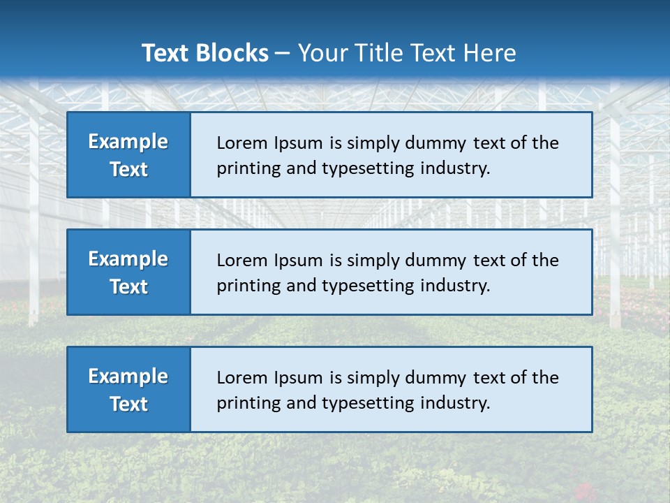 Sell Farm Greenhouse PowerPoint Template