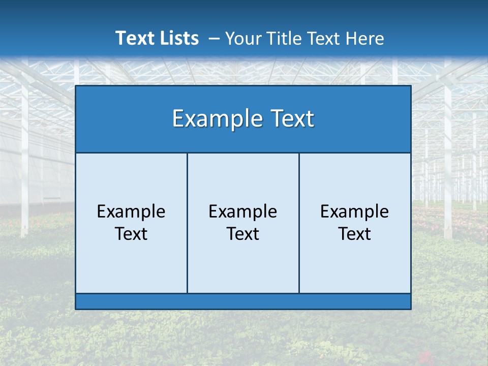 Sell Farm Greenhouse PowerPoint Template