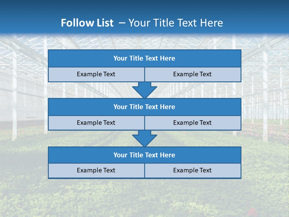 Sell Farm Greenhouse PowerPoint Template