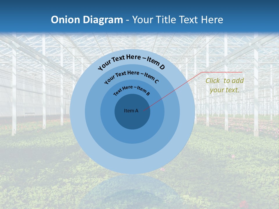 Sell Farm Greenhouse PowerPoint Template
