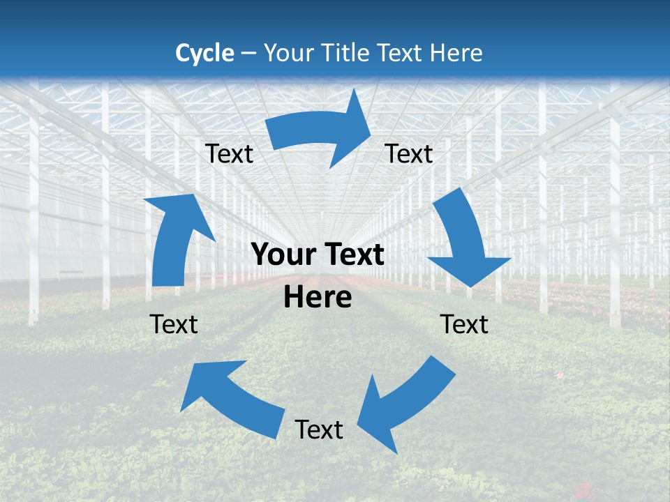 Sell Farm Greenhouse PowerPoint Template