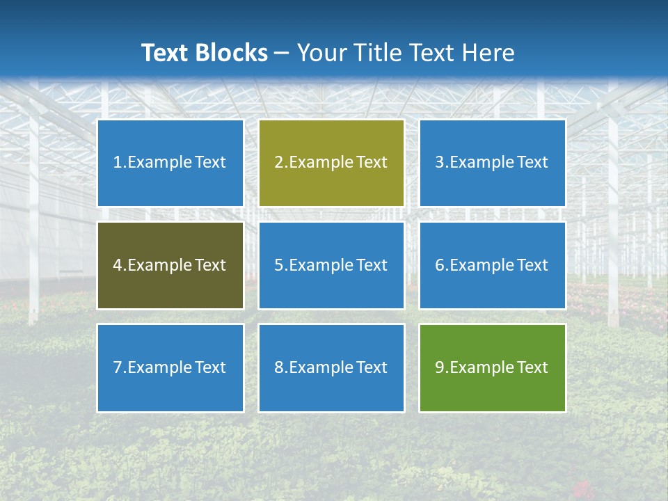 Sell Farm Greenhouse PowerPoint Template
