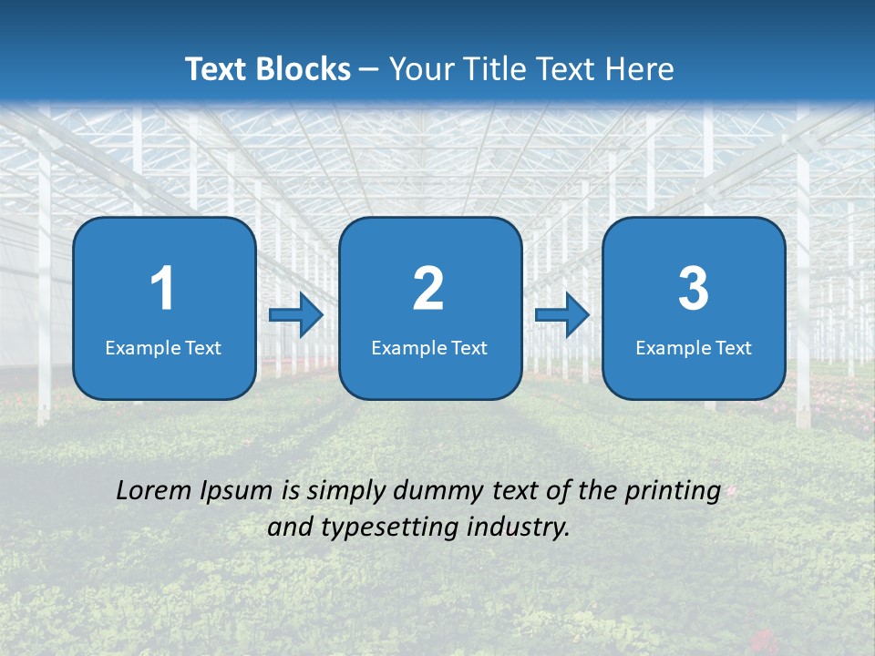 Sell Farm Greenhouse PowerPoint Template