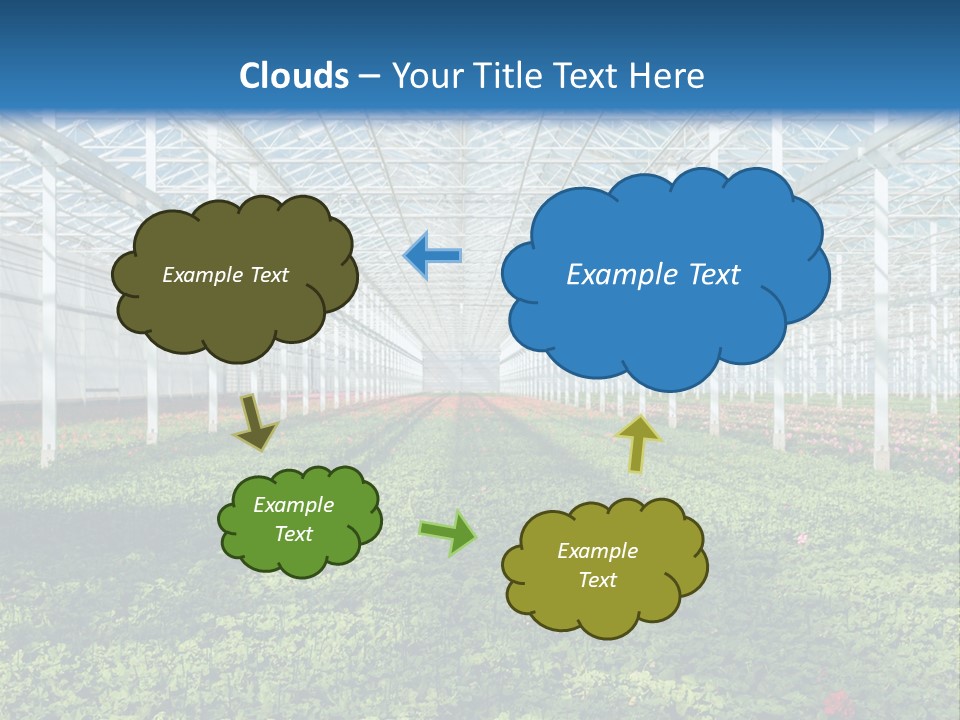 Sell Farm Greenhouse PowerPoint Template