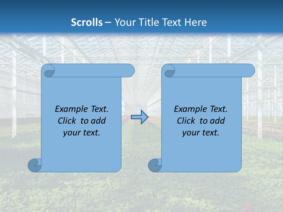 Sell Farm Greenhouse PowerPoint Template