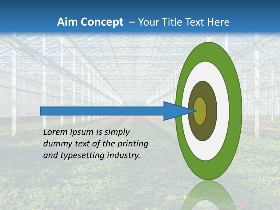 Sell Farm Greenhouse PowerPoint Template