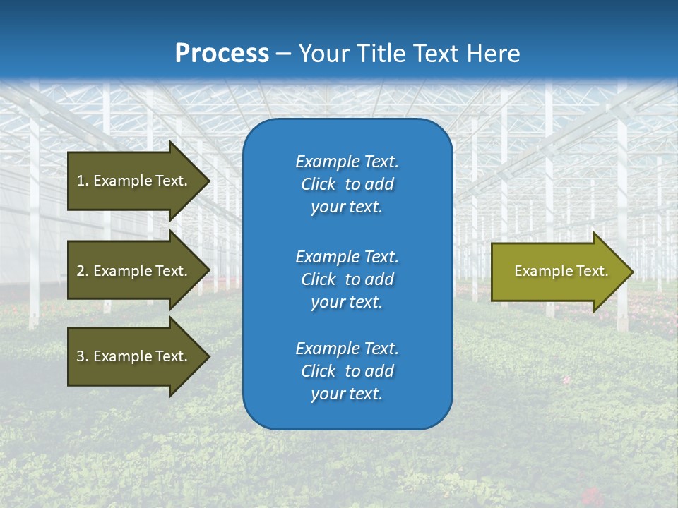 Sell Farm Greenhouse PowerPoint Template