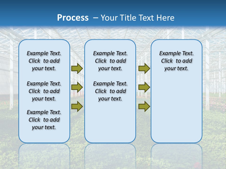 Sell Farm Greenhouse PowerPoint Template