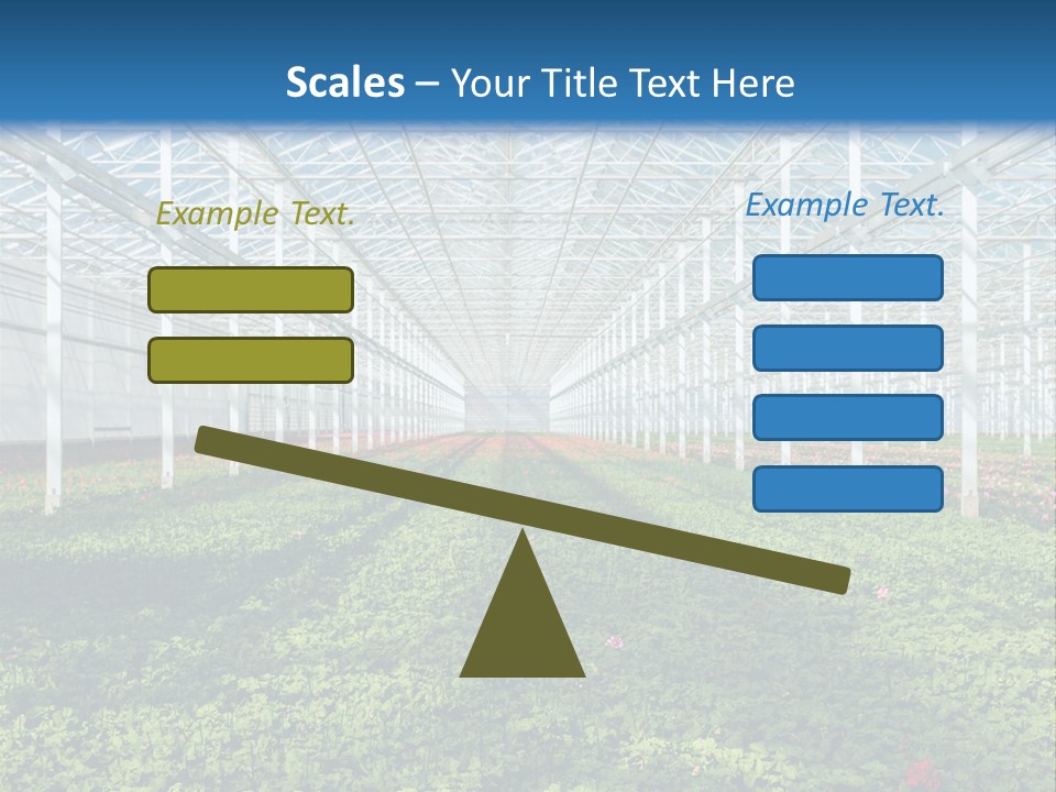 Sell Farm Greenhouse PowerPoint Template