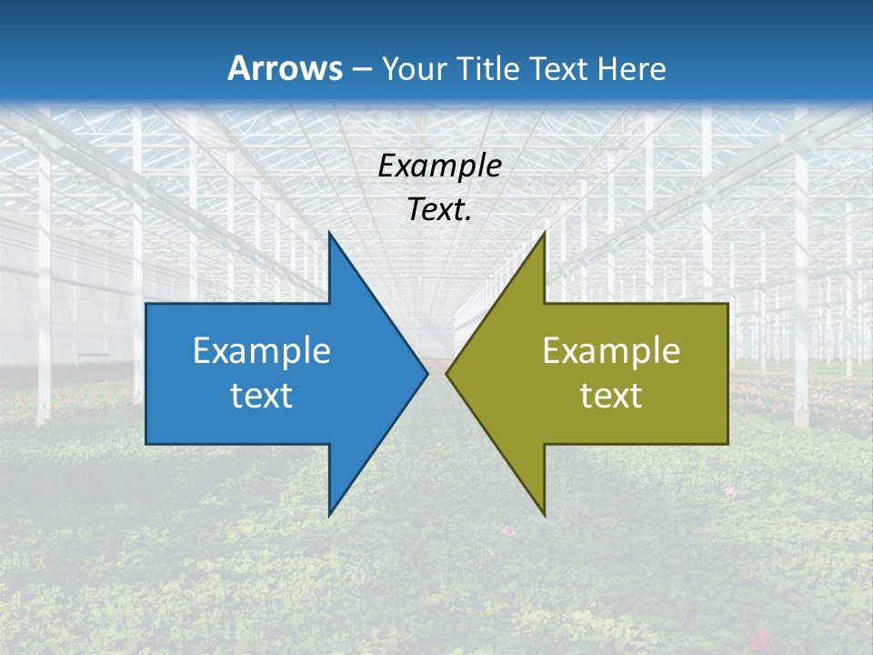 Sell Farm Greenhouse PowerPoint Template