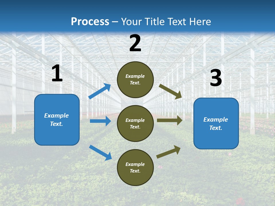 Sell Farm Greenhouse PowerPoint Template