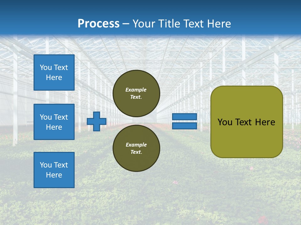 Sell Farm Greenhouse PowerPoint Template