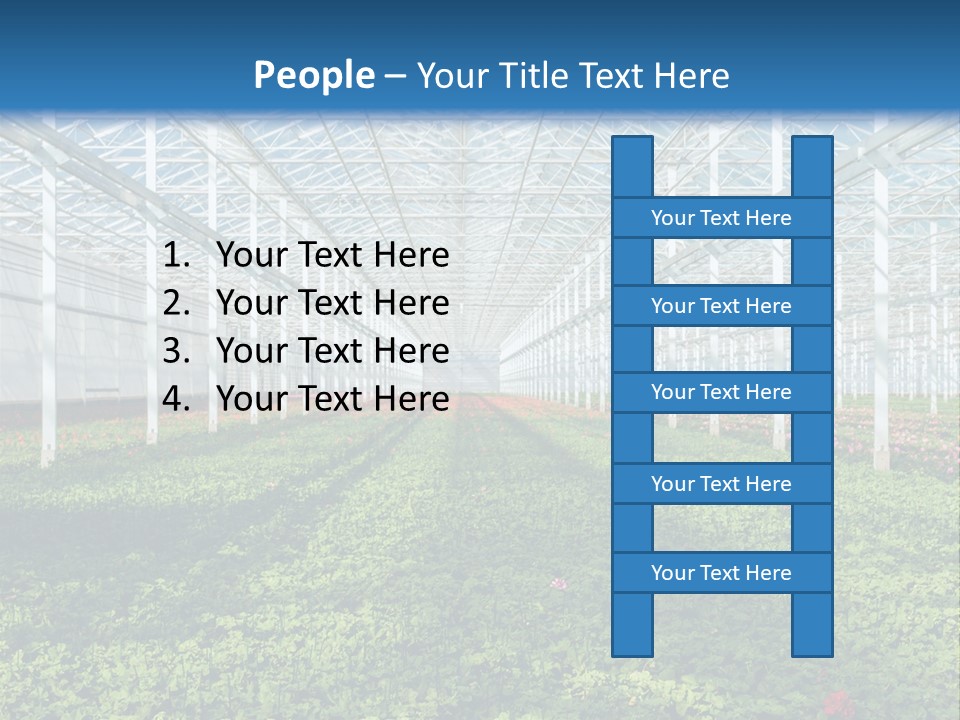 Sell Farm Greenhouse PowerPoint Template