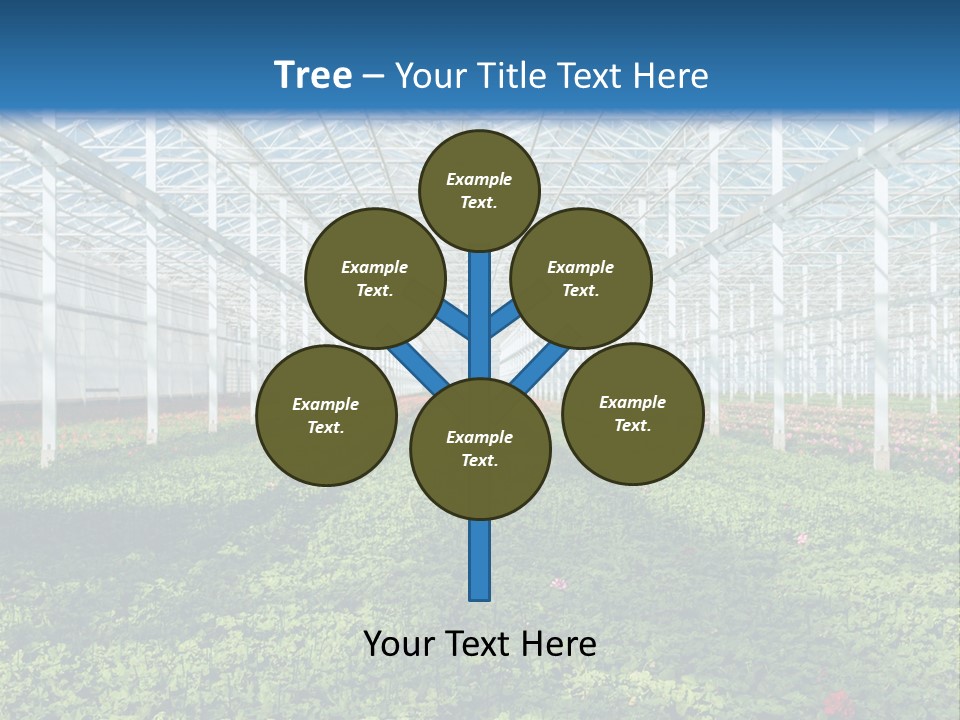 Sell Farm Greenhouse PowerPoint Template