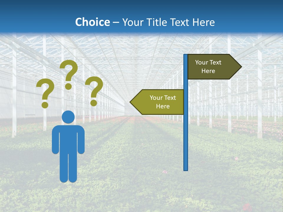 Sell Farm Greenhouse PowerPoint Template