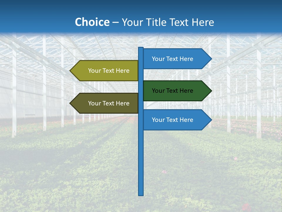 Sell Farm Greenhouse PowerPoint Template