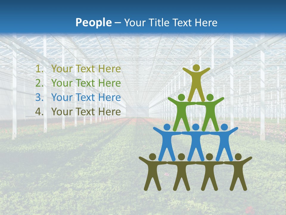 Sell Farm Greenhouse PowerPoint Template