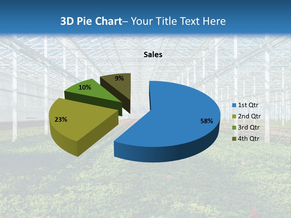 Sell Farm Greenhouse PowerPoint Template