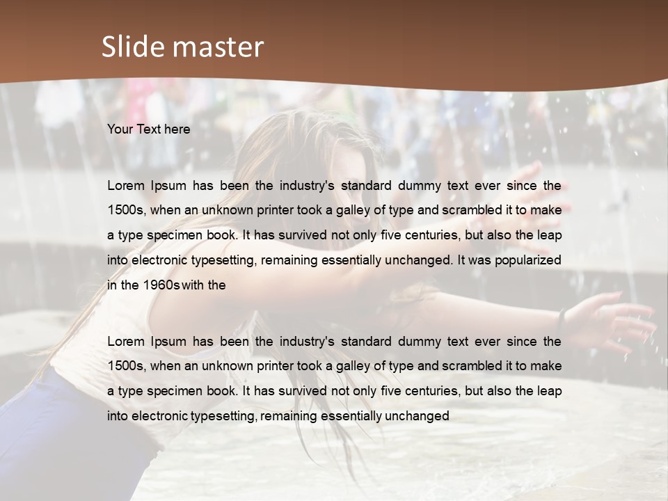 Temperature Enjoying Youth PowerPoint Template