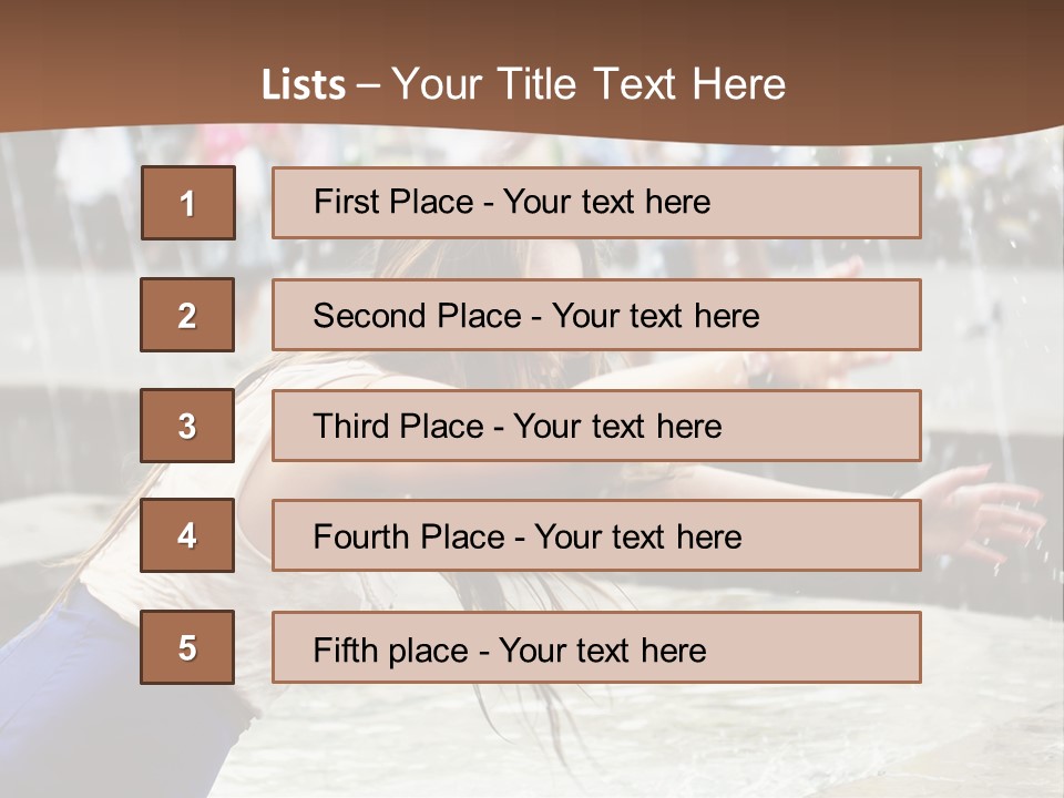 Temperature Enjoying Youth PowerPoint Template