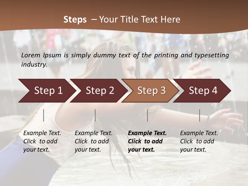 Temperature Enjoying Youth PowerPoint Template