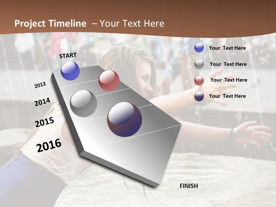 Temperature Enjoying Youth PowerPoint Template