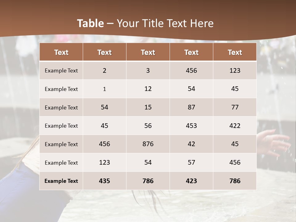 Temperature Enjoying Youth PowerPoint Template
