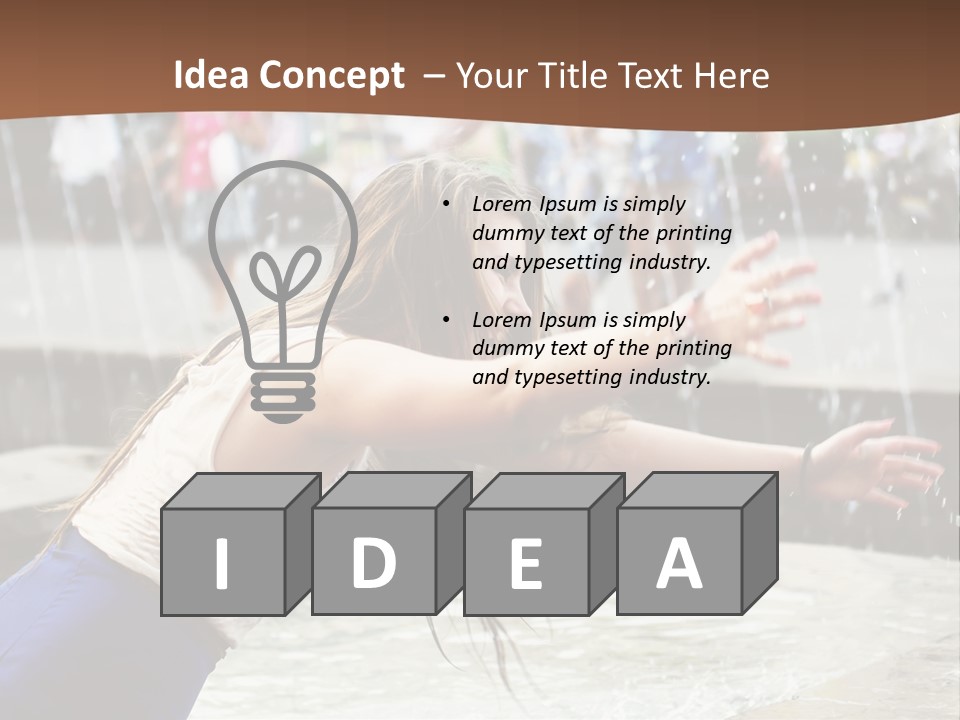 Temperature Enjoying Youth PowerPoint Template