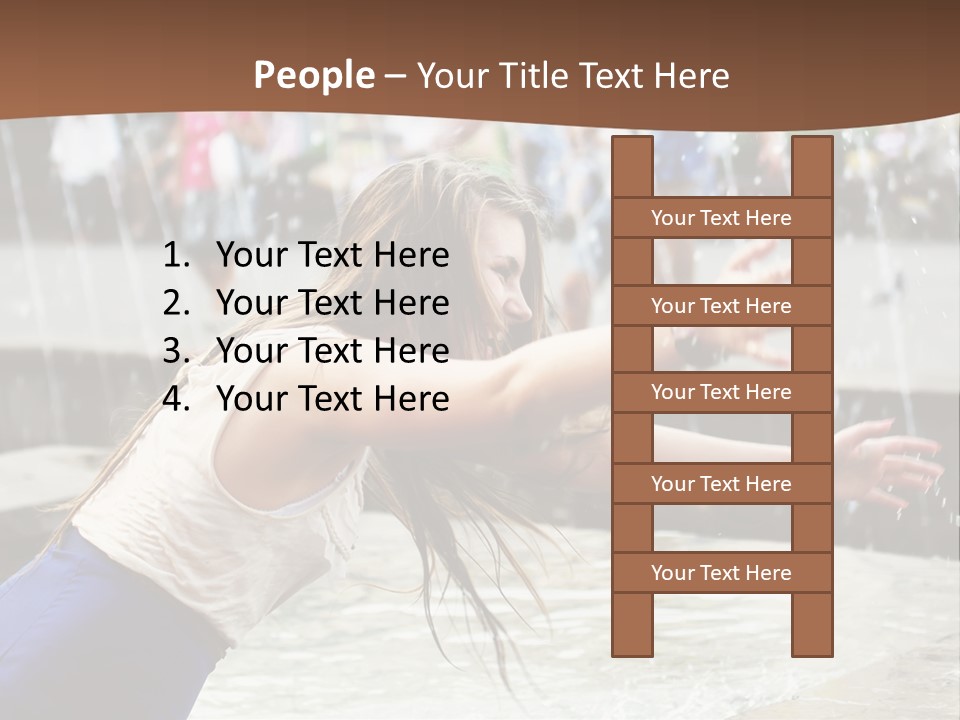 Temperature Enjoying Youth PowerPoint Template