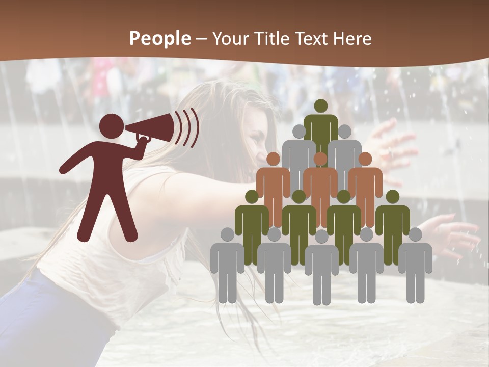 Temperature Enjoying Youth PowerPoint Template