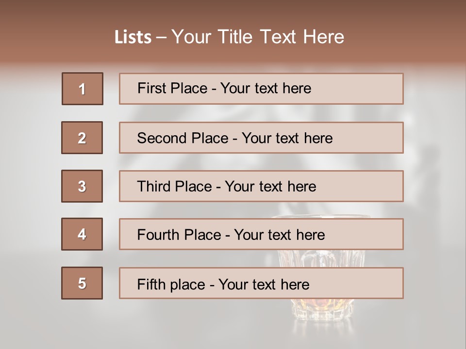 Upset People Table PowerPoint Template