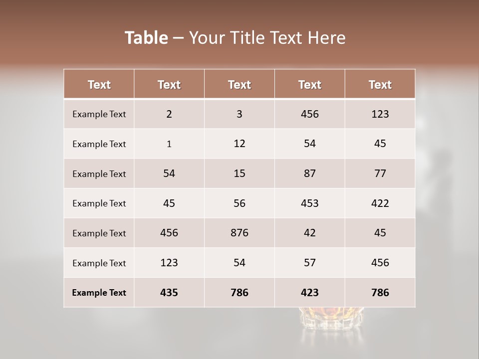 Upset People Table PowerPoint Template