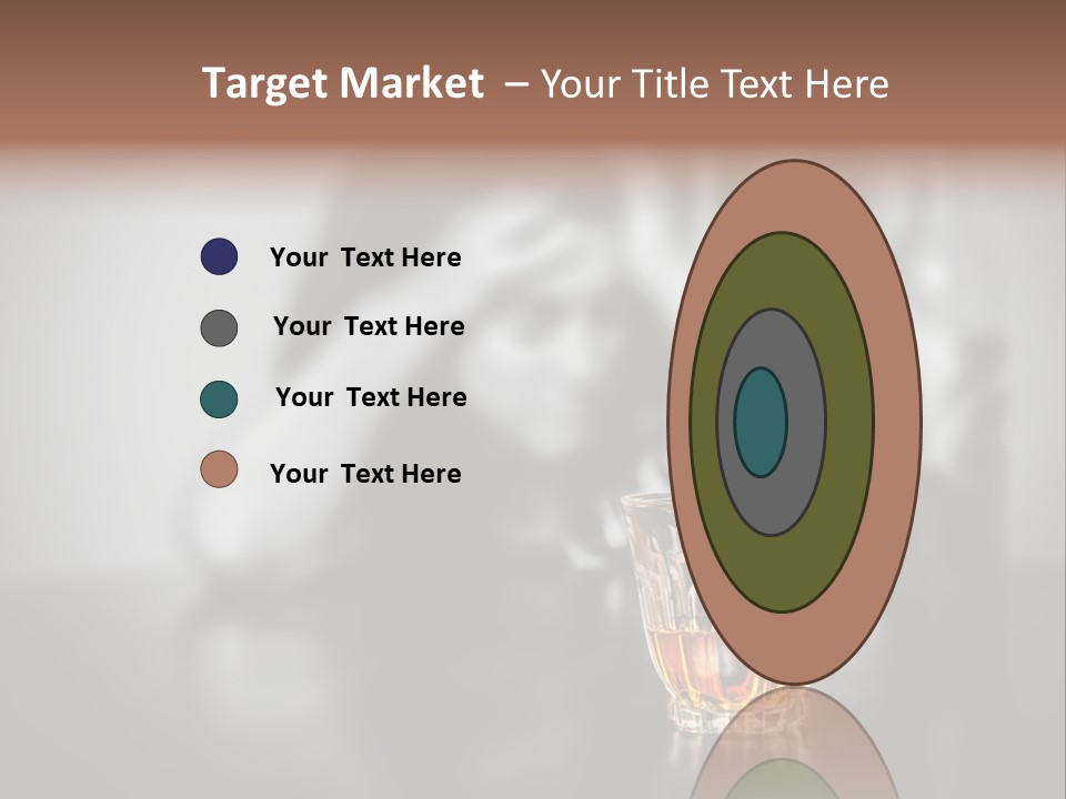 Upset People Table PowerPoint Template